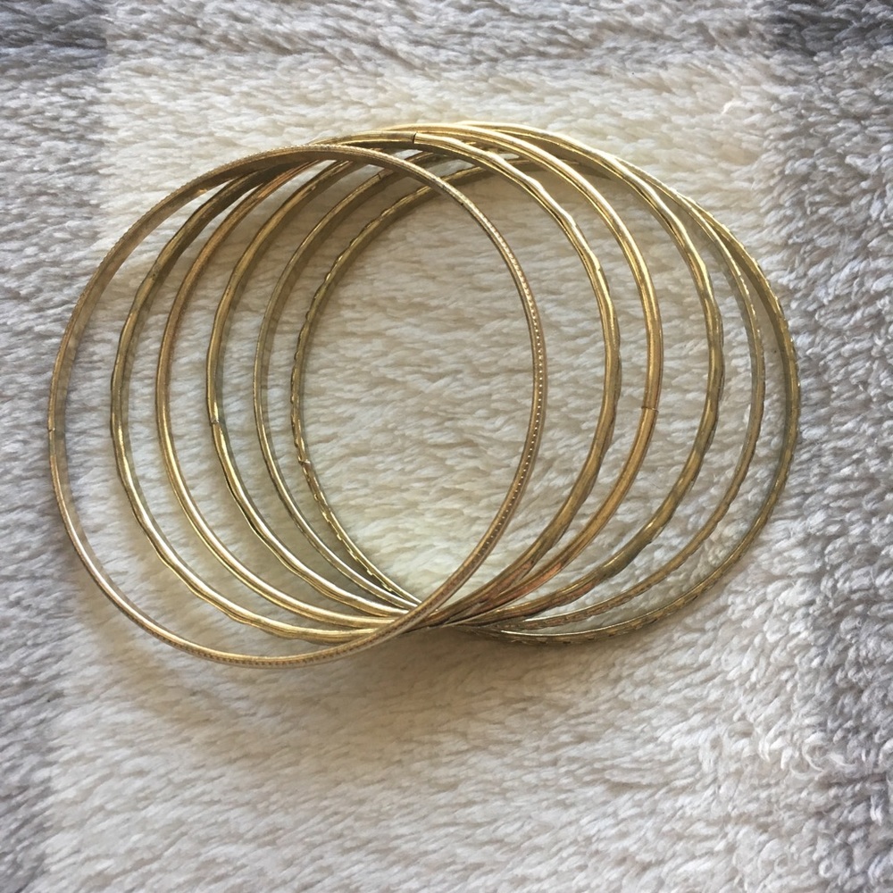 Gold bangles